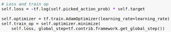 tensorflow policy gradient impl